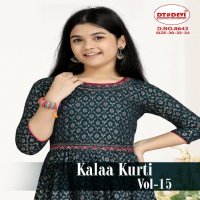 DT Devi Kalaa Kurti Vol-15 Wholesale Kids Kurtis Combo