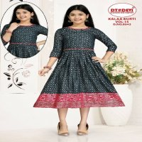 DT Devi Kalaa Kurti Vol-15 Wholesale Kids Kurtis Combo