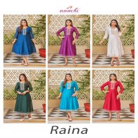 raina by aanchi modal silk readymade stylish long kurti