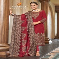 roli moli creation faiza pashmina winter special dress material
