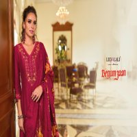 begum jaan by lily And lali anarkali style vichitra silk full stitch party wear suit