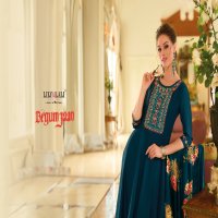 begum jaan by lily And lali anarkali style vichitra silk full stitch party wear suit