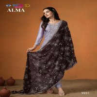 Vipul Alma Wholesale Velvet Satin With Embroidery Winter Suits