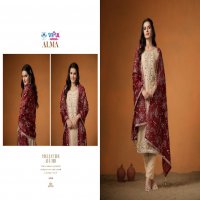 Vipul Alma Wholesale Velvet Satin With Embroidery Winter Suits