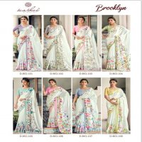 Kashvi Brooklyn Vol-1 Wholesale Satin Georgette With Swaroski Work Sarees