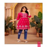 Krishna Nazakat Vol-1 Wholesale Rayon Slub Short Tops Collection
