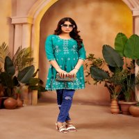 Krishna Nazakat Vol-1 Wholesale Rayon Slub Short Tops Collection