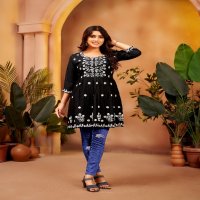 Krishna Nazakat Vol-1 Wholesale Rayon Slub Short Tops Collection
