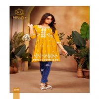 Krishna Nazakat Vol-1 Wholesale Rayon Slub Short Tops Collection