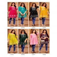 Krishna Nazakat Vol-1 Wholesale Rayon Slub Short Tops Collection