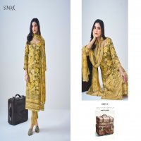 Glossy Simar Musafir Wholesale Pure VIscose Muslin With Embroidery Work Suits