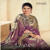 Glossy Simar Zalak Wholesale Pure Lea Silk With Handwork Salwar Suits