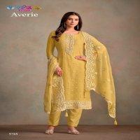 Vipul Averie Wholesale Organza Chiffon With Embroidery Straight Suits