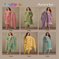 Vipul Averie Wholesale Organza Chiffon With Embroidery Straight Suits