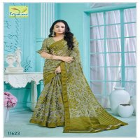 chamkili by seymore print organza brasso classic look saree