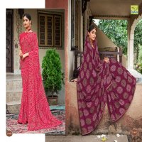 seymore print saawariya colour addition georgette saree exports
