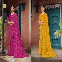 seymore print saawariya colour addition georgette saree exports