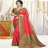 bunawat vindhya silk wedding festival wear silk fabric saree collection