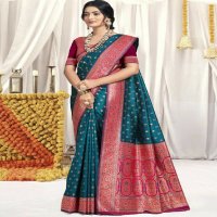 bunawat vindhya silk wedding festival wear silk fabric saree collection