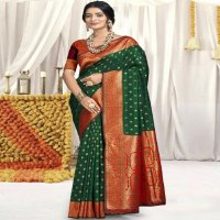 bunawat vindhya silk wedding festival wear silk fabric saree collection