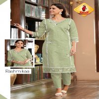 Shruti suit paheli vol 9 readymade cotton linen plus size kurti with pant