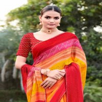 nivriti by saumya comfortable fancy print saree