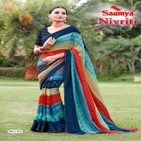 nivriti by saumya comfortable fancy print saree