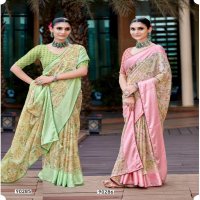 Saumya Divya Wholesale Border ciffon brasso, digital print with foil Sarees