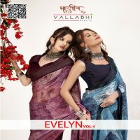 Vallabhi Evelyn Vol-4 Wholesale Chiffon Indian Sarees