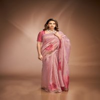 Kala Jamun Royal Queen Wholesale Zari Base Pure Crushed Tissue Sarees