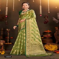 Saroj Rakhi Organza Saroski Vol-2 Wholesale Pure Jari Organza With Swaroski Work Sarees