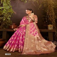 Saroj Rakhi Organza Saroski Vol-3 Wholesale Pure Jari Organza With Swaroski Work Sarees