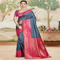 bunawat abhibhuti silk wedding festival wear silk fabric saree collection