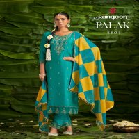 Rangoon Palak Wholesale Viscose With Fancy Work Kurtis With Pant And Dupatta