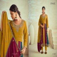 Glossy Simar Jahaan Wholesale Pure VIscose Chinon Cording Work Salwar Suits