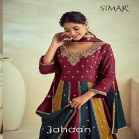 Glossy Simar Jahaan Wholesale Pure VIscose Chinon Cording Work Salwar Suits