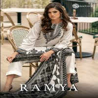 Sadhana Ramya Wholesale VIscose Pashmina With Fancy Work Winter Suits