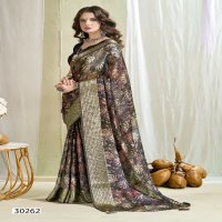 Vallabhi Jiya Vol-6 Wholesale Moss Georgette Ethnic Indian Sarees