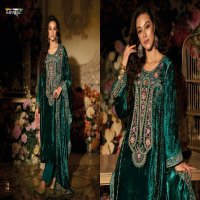 RANGATI PRESENT VELVET 36 VOL 2 BEAUTIFUL WORK WINTER PAKISTANI SALWAR KAMEEZ SUPPLIER