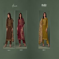 Omtex Aurum Wholesale Pure Pashmina Jacquard Winter Salwar Suits