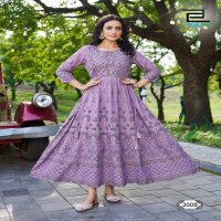 Blue Hills Inaya Vol-3 Wholesale 14 Kg Reyon With Foil Print Anarkali Kurtis