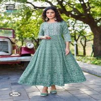 Blue Hills Inaya Vol-3 Wholesale 14 Kg Reyon With Foil Print Anarkali Kurtis