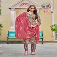 Radhika Siri Vol-2 Wholesale Reyon Capsule Print Kurtis With Pant And Dupatta