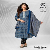 Deeptex Point 8 Gulabi Jaipuri Vol-1 Wholesale Anarkali Tops With Pant And Dupatta