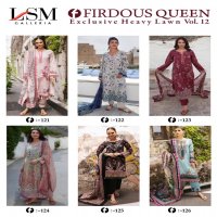 LSM GALLERIA PRESENT FIRDOUS QUEEN VOL 12 PAKISTANI EXCLUSIVE HEAVY LAWN SALWAR SUIT MATERIAL