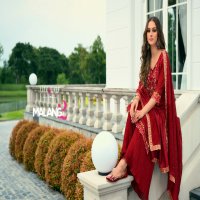 Lily And Lali Malang Vol-2 Wholesale Embroidery And Handwork Vichitra Silk Readymade Suits