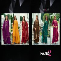 Lily And Lali Malang Vol-2 Wholesale Embroidery And Handwork Vichitra Silk Readymade Suits