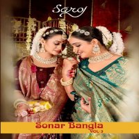 Saroj Sonar Bangla Vol-3 Wholesale Pure Satin Silk Sarees