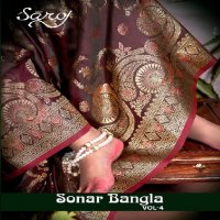 Saroj Sonar Bangla Vol-4 Wholesale Pure Satin Silk Sarees