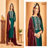 Vishnu Rameena Wholesale Vichitra Silk Dress Material